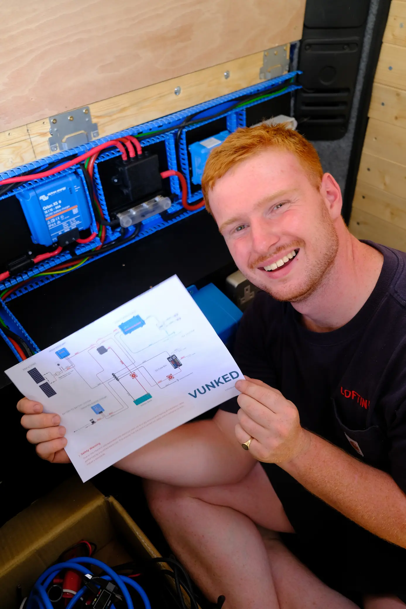Customer with wiring diagram